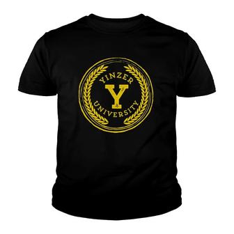 Yinzer University Funny Pittsburgh Gift Burgh Gold Youth T-shirt | Mazezy