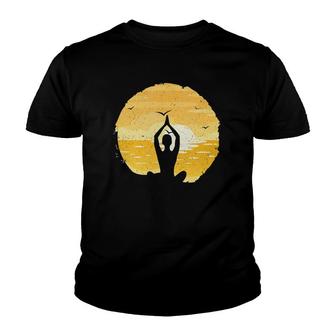 Yoga Sunset Meditation Zen Tank Top Youth T-shirt | Mazezy