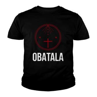 Yoruba Santeria African Veve Orisha Obatala Youth T-shirt | Mazezy