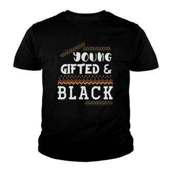 Young Gifted And Black History Month Proud African American Youth T-shirt | Mazezy DE