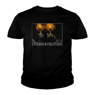 Zombie Attack Caverns & Creatures Youth T-shirt | Mazezy
