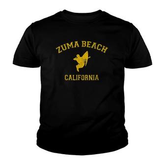 Zuma Beach California College-Style Surfing Youth T-shirt | Mazezy