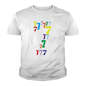 7 Years Old Birthday - 7Th B-Day Number 7 Ver2 Youth T-shirt | Mazezy CA