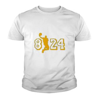 8 And 24 Legend Support Basketball Youth T-shirt | Mazezy