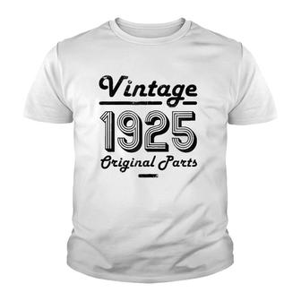 96Th Birthday Vintage Women 96 Years Old Gift For Her 1925 Zip Youth T-shirt | Mazezy