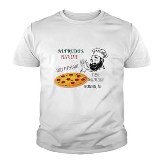 Alfredos Pizza Cafe Scranton Funny Youth T-shirt - Thegiftio UK