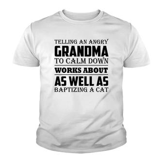 Angry Grandma Youth T-shirt | Mazezy