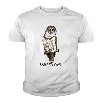 Barred Owl Bird Lover Youth T-shirt - Thegiftio UK