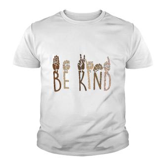 Be Kind Hand Signs Youth T-shirt | Mazezy