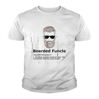 Bearded Funcle Funny Uncle Definition Youth T-shirt | Mazezy