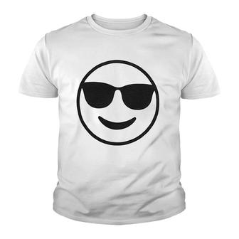 Bgosh Smiling Face Sun Glasses Youth T-shirt | Mazezy
