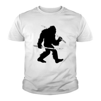 Bigfoot Samurai With Katana Japanese Sasquatch Youth T-shirt - Thegiftio UK