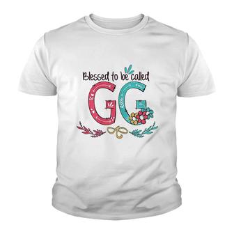 Blessed To Be Called Gg Colorful Gifts Youth T-shirt | Mazezy
