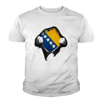 Bosnia Flag Bosnian Youth T-shirt | Mazezy