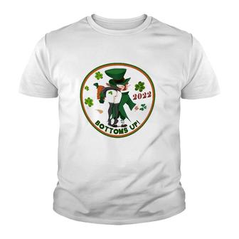Bottoms Up Leprechaun St Patrick's Day Funny 2022 Ver2 Youth T-shirt | Mazezy