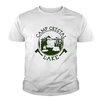 Camp Crystal Lake Youth T-shirt | Mazezy