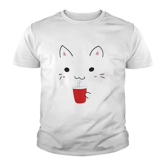 Cat Print Youth T-shirt | Mazezy