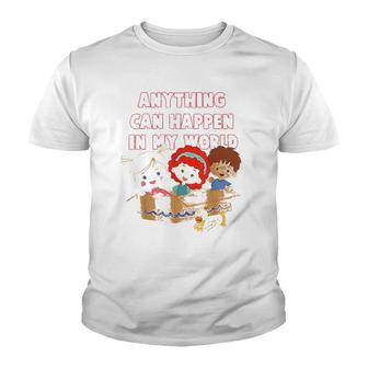 Chloes Closet Imagination Anything Can Happen In My World Youth T-shirt - Thegiftio UK