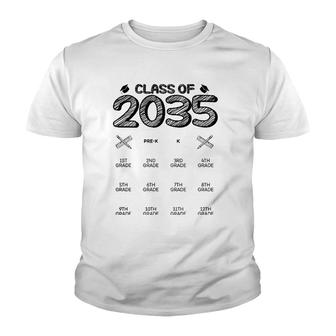 Class Of 2035 Grow With Me Youth T-shirt | Mazezy