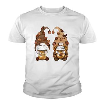 Coffee Gnomes Tomte Scandinavian Caffeine Garden Gnomes Youth T-shirt | Mazezy