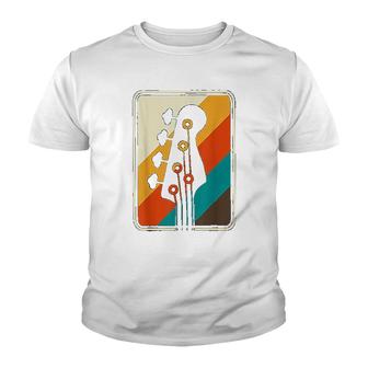 Colorful Musician Gift Idea Bass Guitar Youth T-shirt | Mazezy