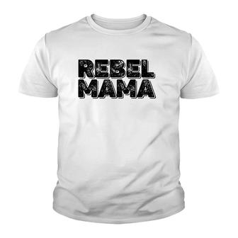 Cool Rebel Mama Retro Youth T-shirt | Mazezy