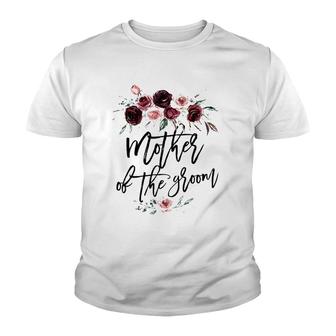 Cute Bridal Shower Wedding Flower Design Mother Of The Groom Youth T-shirt | Mazezy