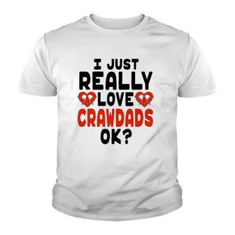 Cute Crawdads I Love Crawdads Youth T-shirt | Mazezy