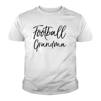 Cute Football Grandmother Gift For Women Football Grandma Youth T-shirt | Mazezy