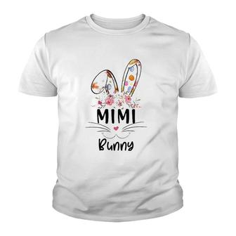 Cute Mimi Bunny Easter Family Matching Outfit Youth T-shirt | Mazezy