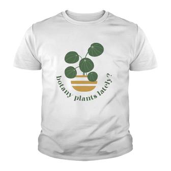 Cute Pilea Paperomiodes House Plant Botany Plants Lately Youth T-shirt | Mazezy