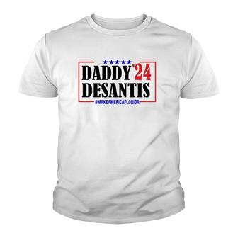 Daddy 2024 Desantis Make America Florida Father Gift Youth T-shirt | Mazezy