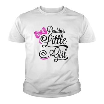 Daddy's Little Girl Kids Infants And Adult Sizes Youth T-shirt | Mazezy