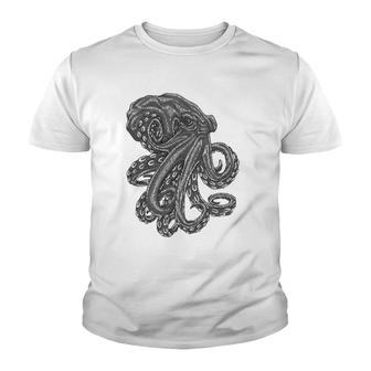 Deep Sea Octopus Animal Lover Youth T-shirt | Mazezy