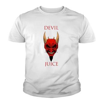 Devil Juice Vector Art Unisex Youth T-shirt | Mazezy