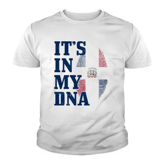 Dominican Republic It's In My Dna Dominican Flag Pride Youth T-shirt | Mazezy