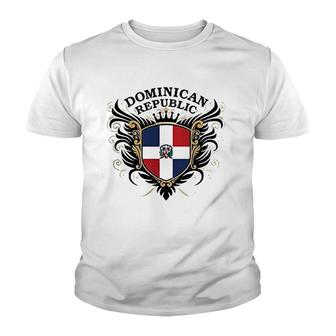 Dominican Republic White Youth T-shirt - Thegiftio UK