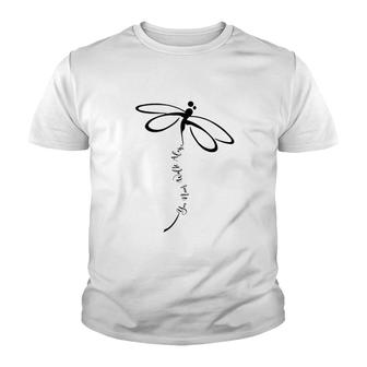 Dragonfly You Never Walk Alone Youth T-shirt - Thegiftio UK