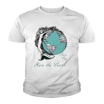 Earth Day Ocean Environmental Awareness Youth T-shirt | Mazezy