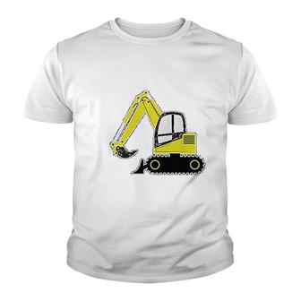 Excavator Construction V2 Youth T-shirt - Thegiftio UK
