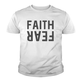 Faith Fear - Faith Over Fear Youth T-shirt | Mazezy