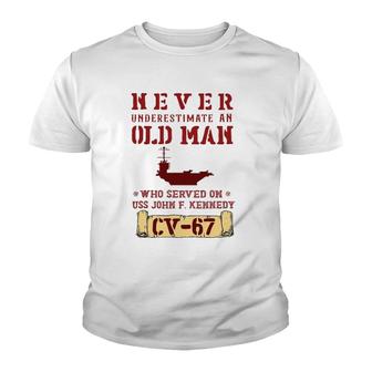Father's Day Navy Veterans Uss John F Kennedy Cv-67 Ver2 Youth T-shirt | Mazezy