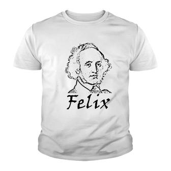 Felix Mendelssohn - Classical Music Youth T-shirt - Thegiftio UK