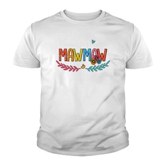 Flower Blessed To Be Called Mawmaw V2 Youth T-shirt - Thegiftio UK