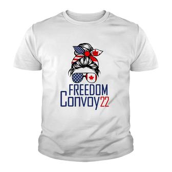Freedom Convoy 2022 Supporter I Support Canadian Truckers Youth T-shirt | Mazezy