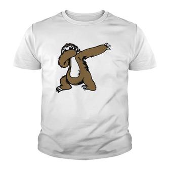 Funny Dabbing Sloth Dab Dance Youth T-shirt | Mazezy