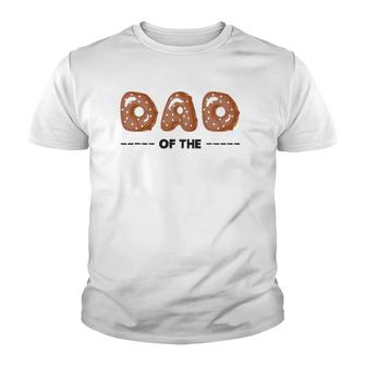 Funny Dad Of The Birthday Girl Family Donut Birthday Gift Youth T-shirt | Mazezy