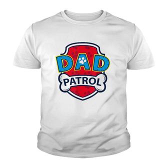 Funny Dad Patrol - Dog Dad Youth T-shirt | Mazezy