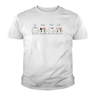 Funny French Counting Cats Un Deux Trois Cat Kittens Youth T-shirt | Mazezy