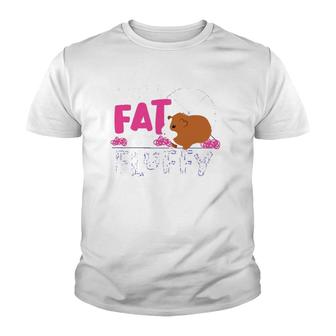 Funny Guinea Pig Not Fat Fluffy For Mom And Girls Youth T-shirt | Mazezy